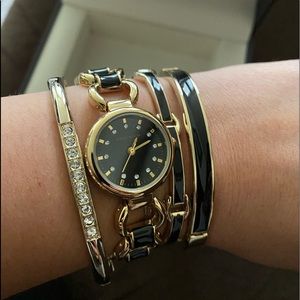 Anne Klein watch & bracelets set